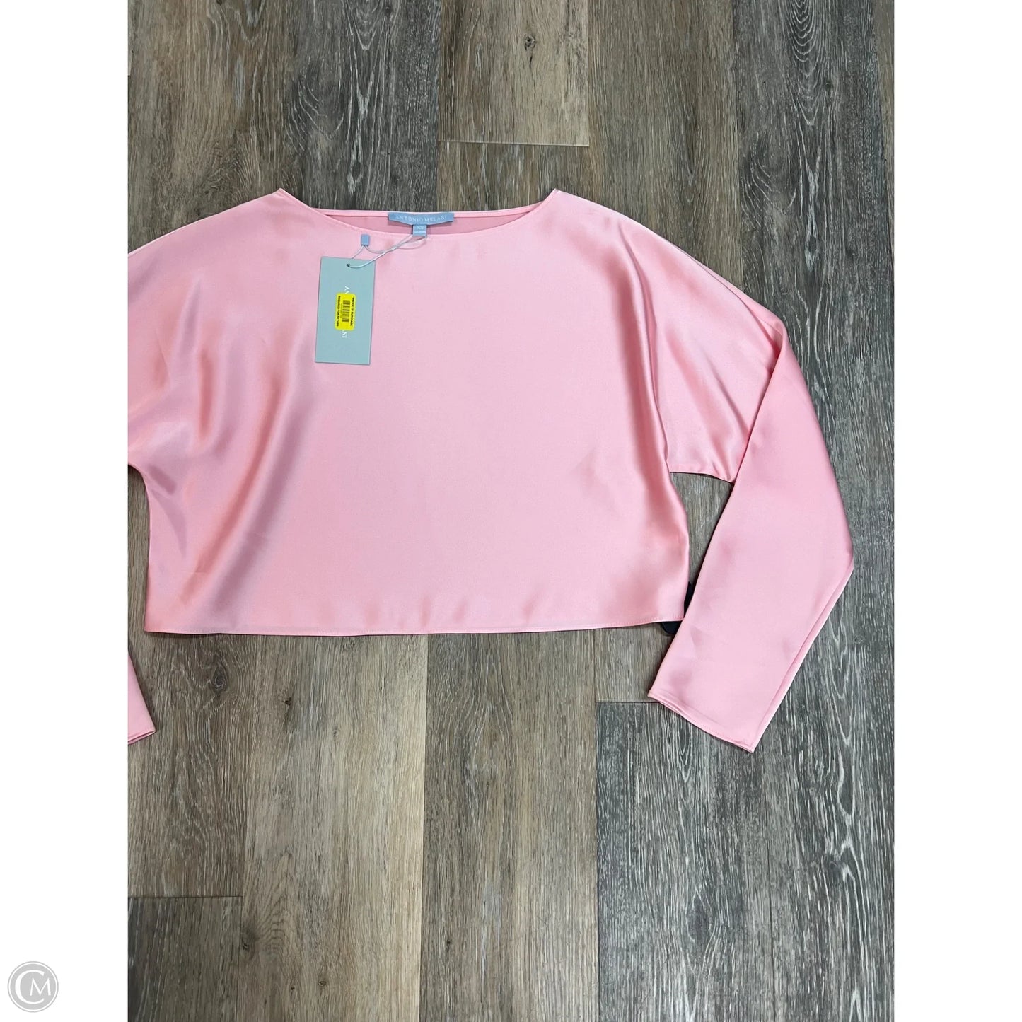 Blouse Long Sleeve By Antonio Melani In Pink, Size: Xs