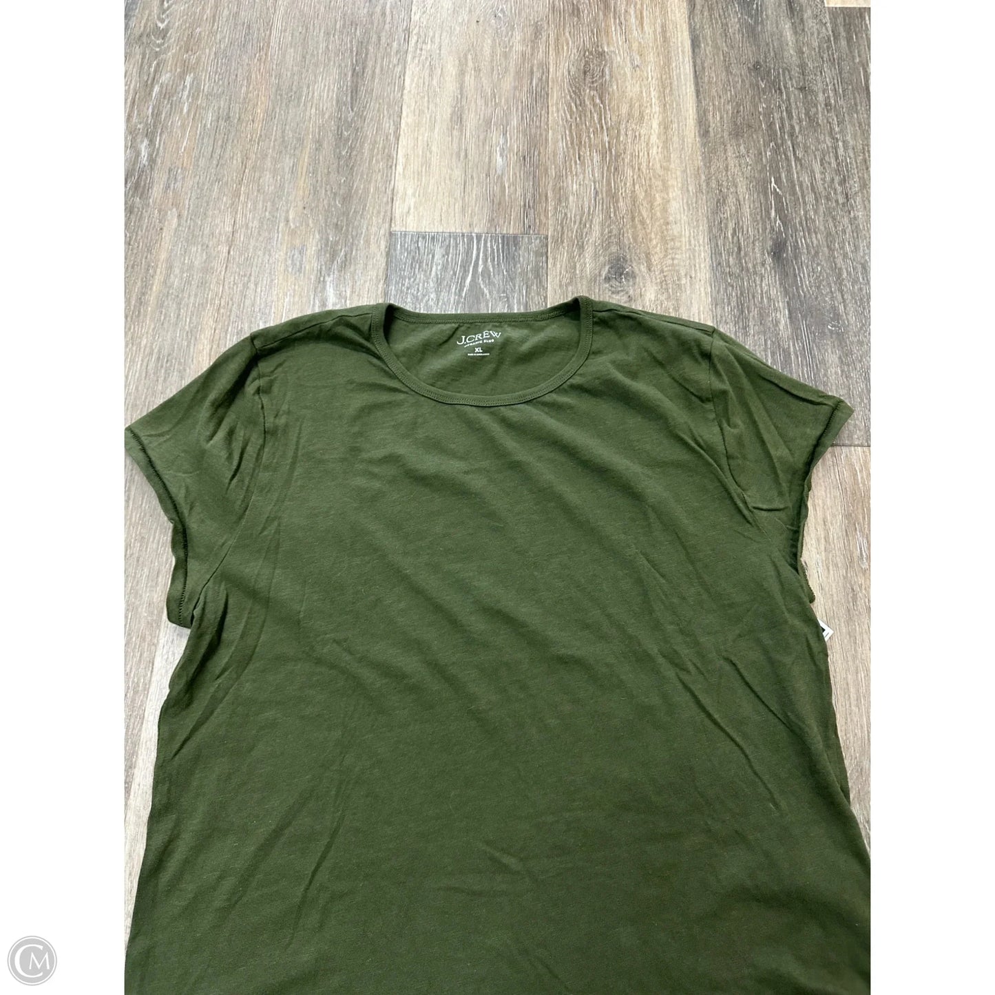 Top Short Sleeve By J. Crew In Green, Size: Xl
