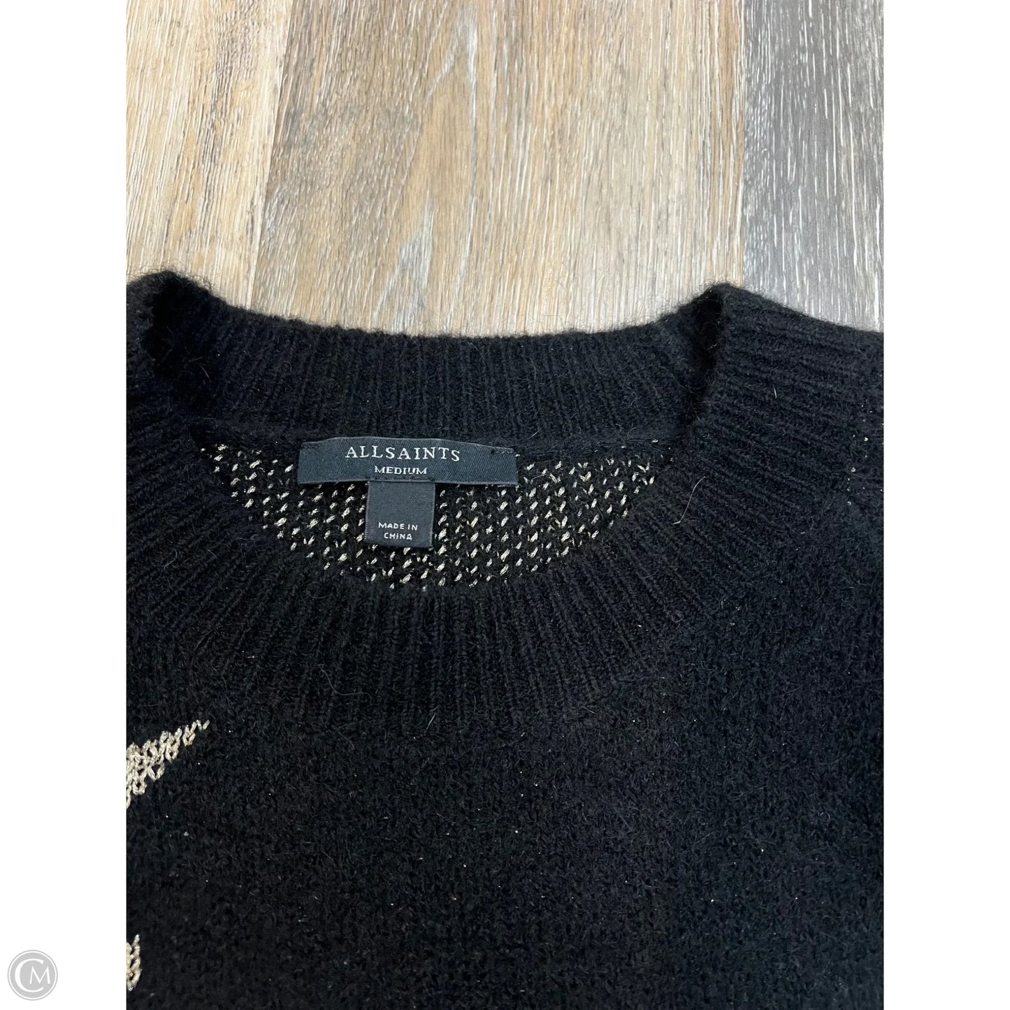 Sweater Designer By All Saints In Black, Size: M