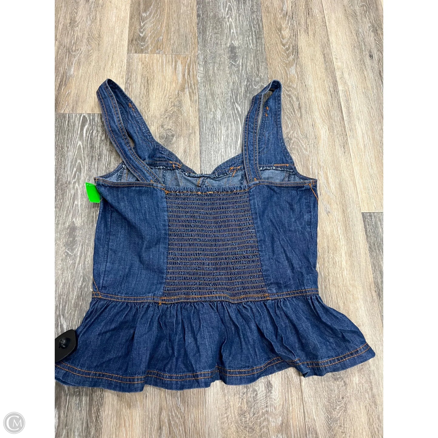 Tank Top By Pilcro In Blue Denim, Size: L