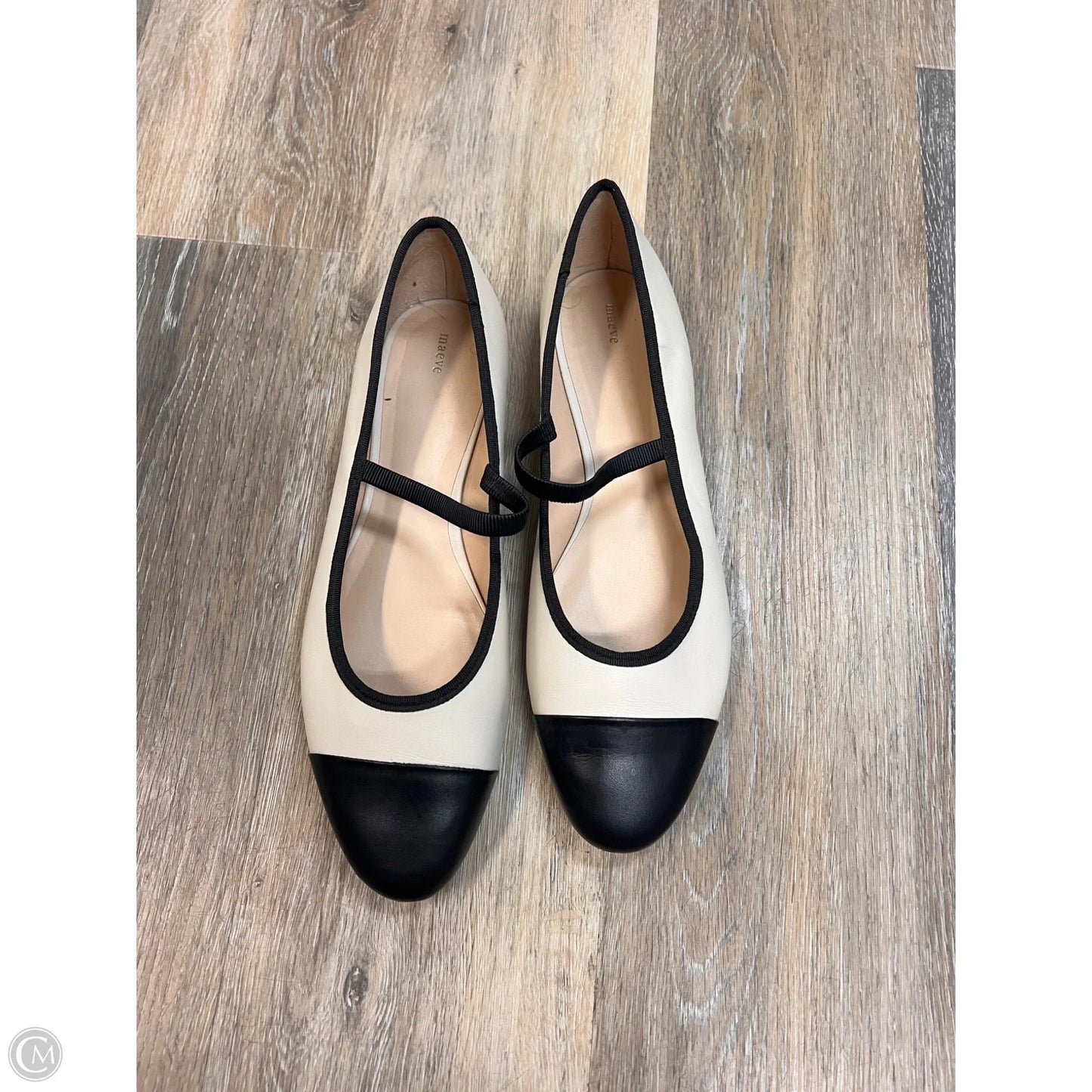 -Shoes Flats By Maeve In Cream, Size: 10