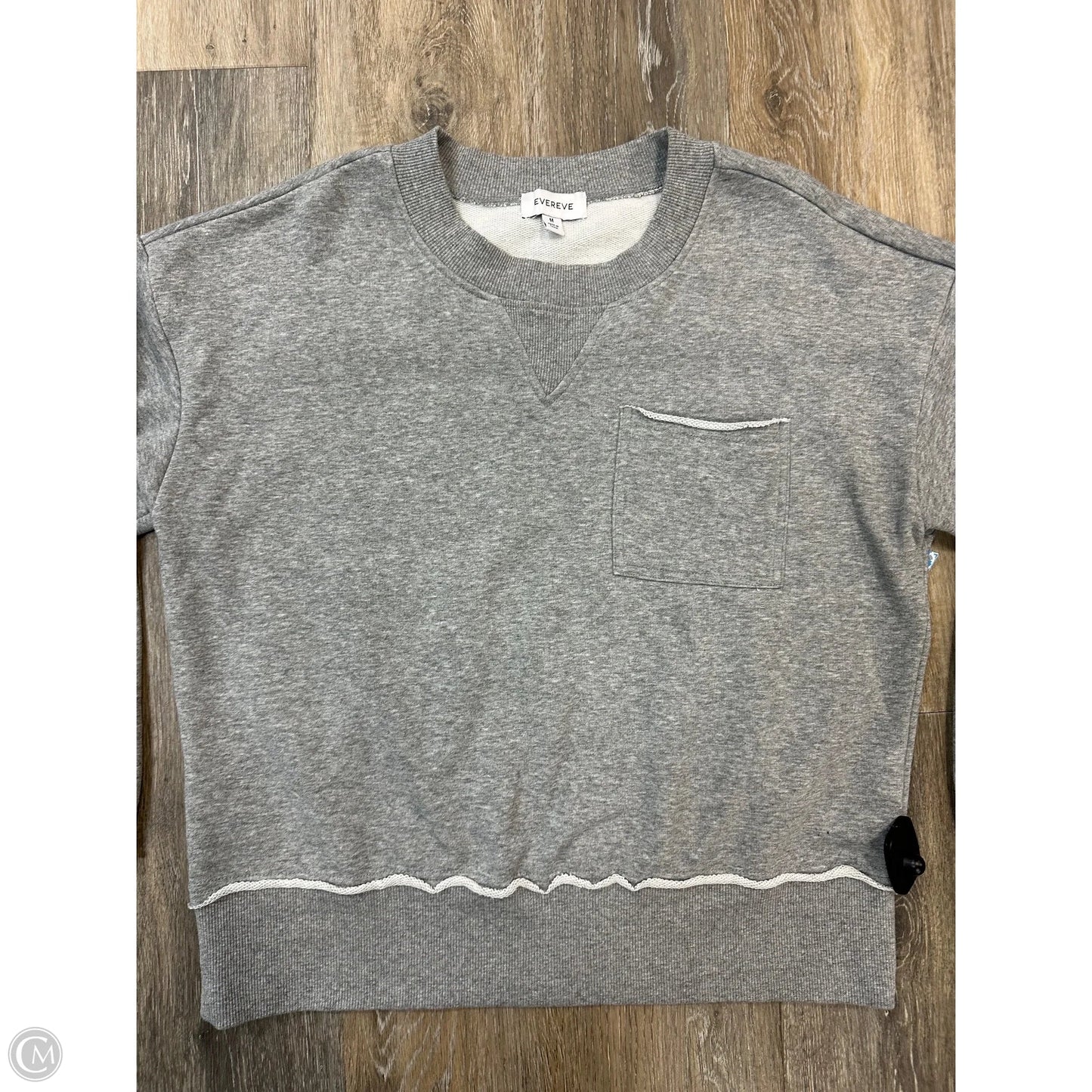 Sweatshirt Crewneck By Evereve In Grey, Size: M