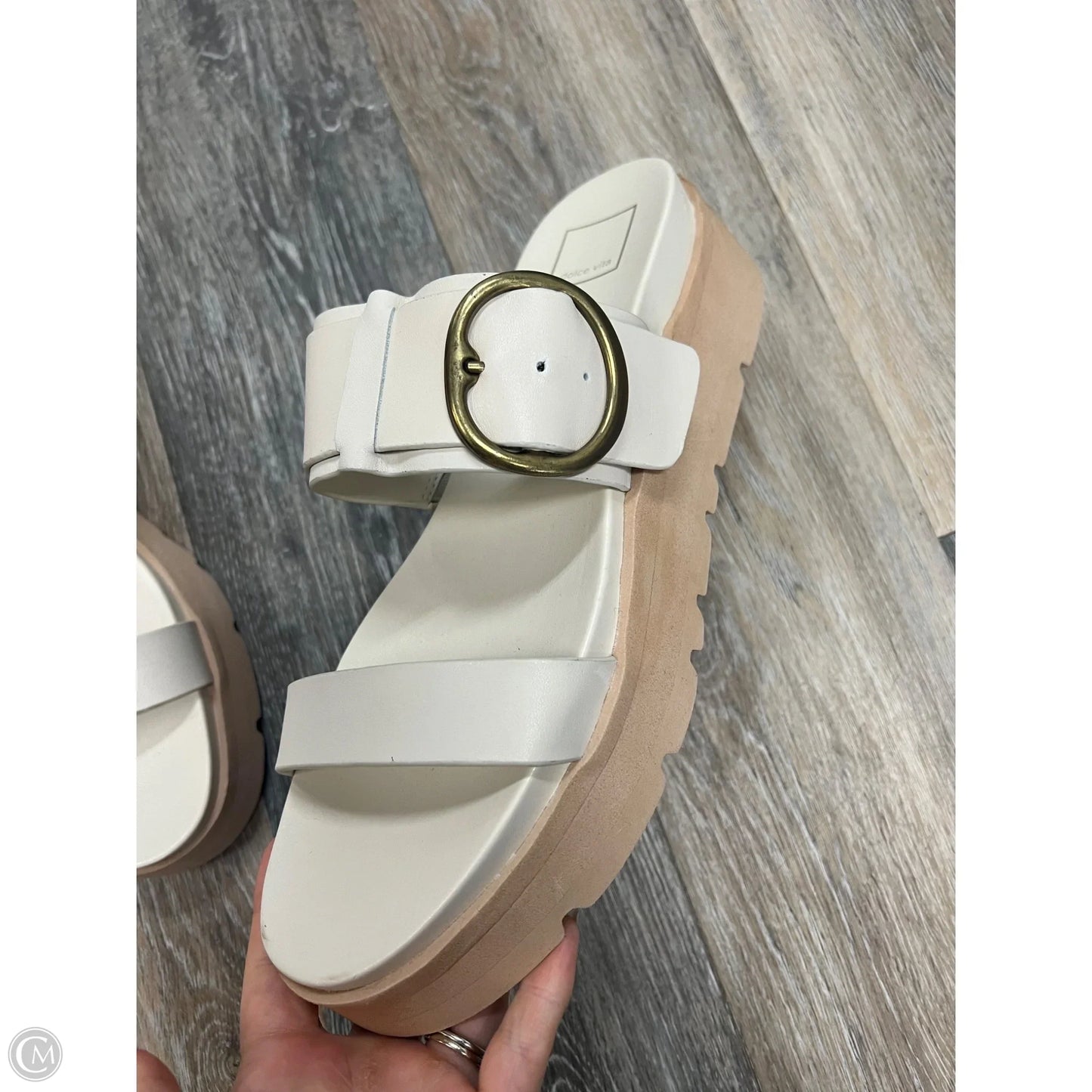 Sandals Heels Platform By Dolce Vita In White, Size: 12