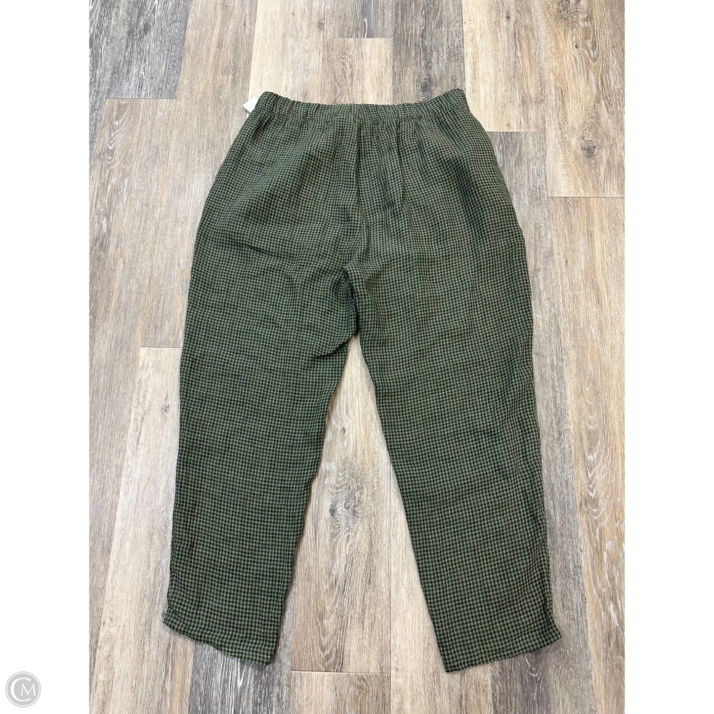 Pants Linen By Eileen Fisher In Green, Size: S