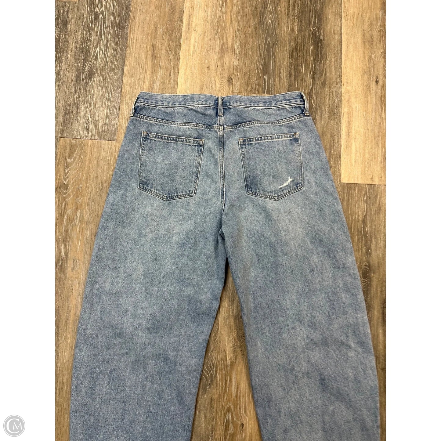 Jeans Wide Leg By Gap In Blue Denim, Size: 14l