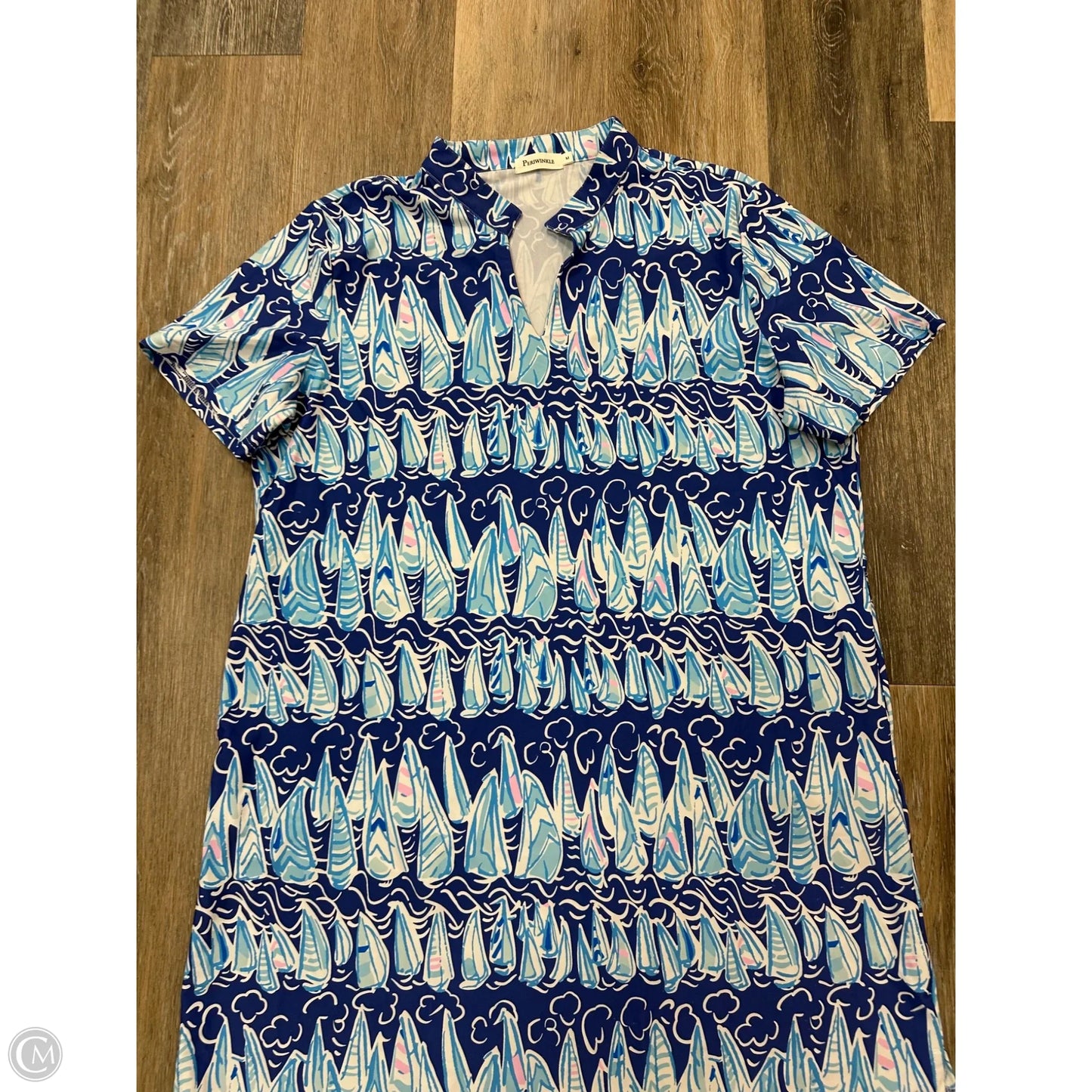 Dress Casual Midi By Periwinkle In Blue, Size: M