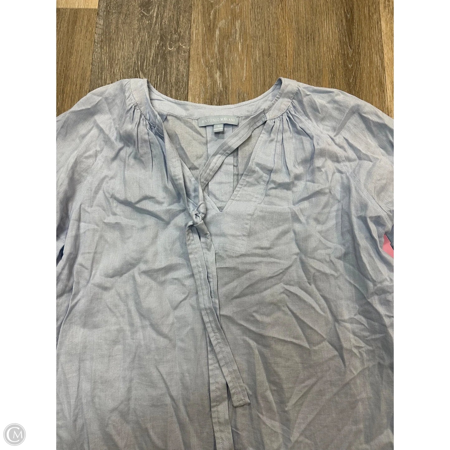 Blouse Long Sleeve By Antonio Melani In Blue, Size: S