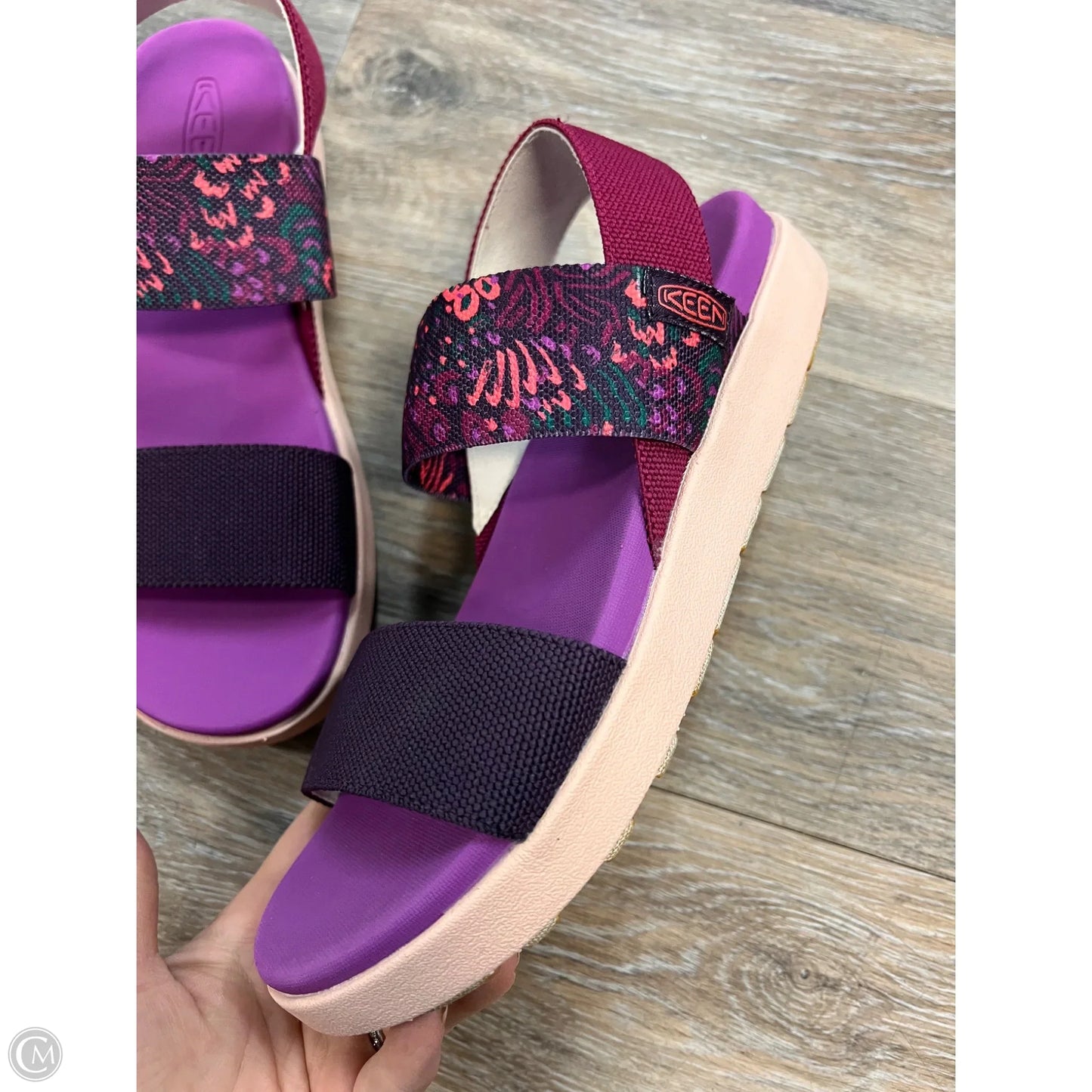Sandals Flats By Keen In Purple, Size: 8