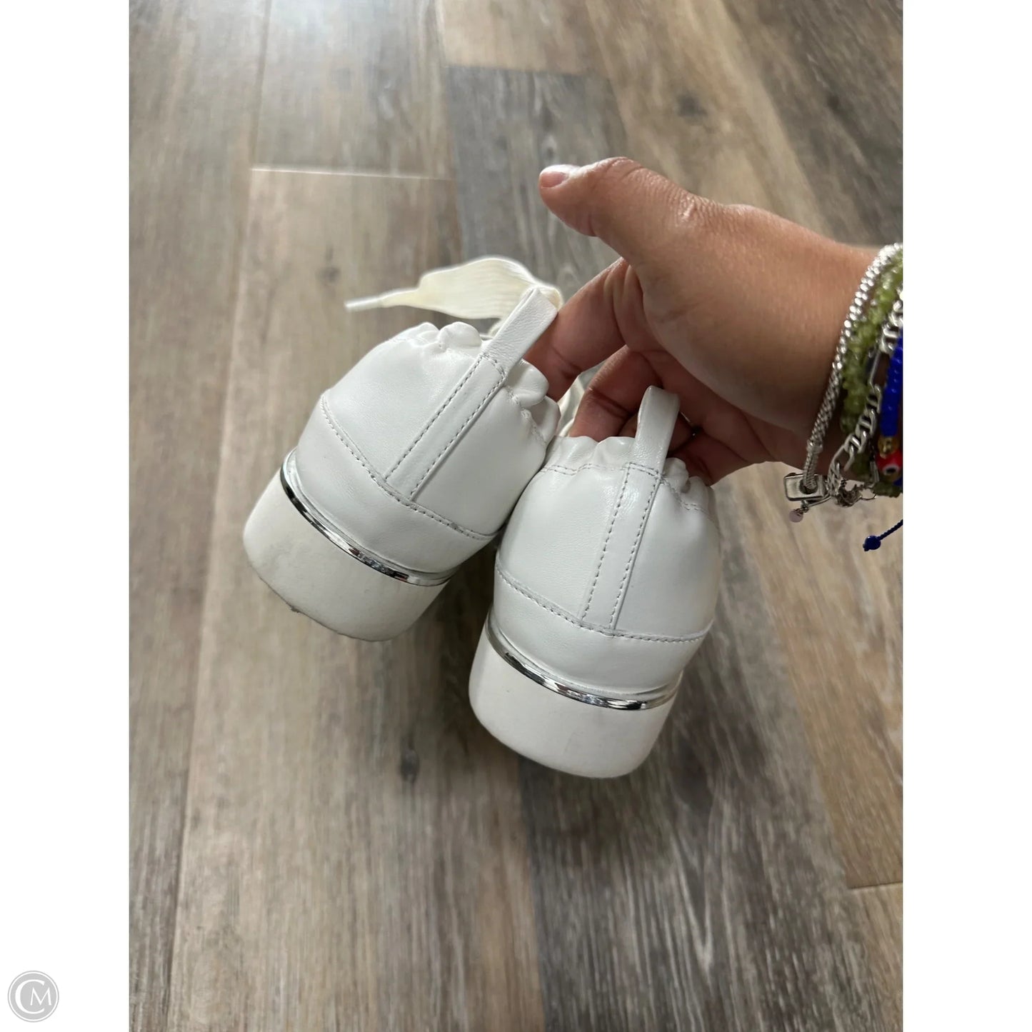 Shoes Sneakers By Vaneli In White, Size: 8
