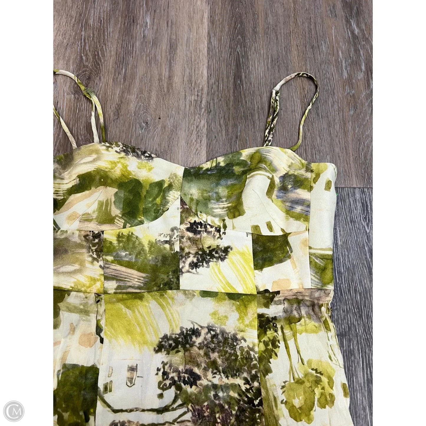 Dress Party Midi By Zara In Green, Size: Xl