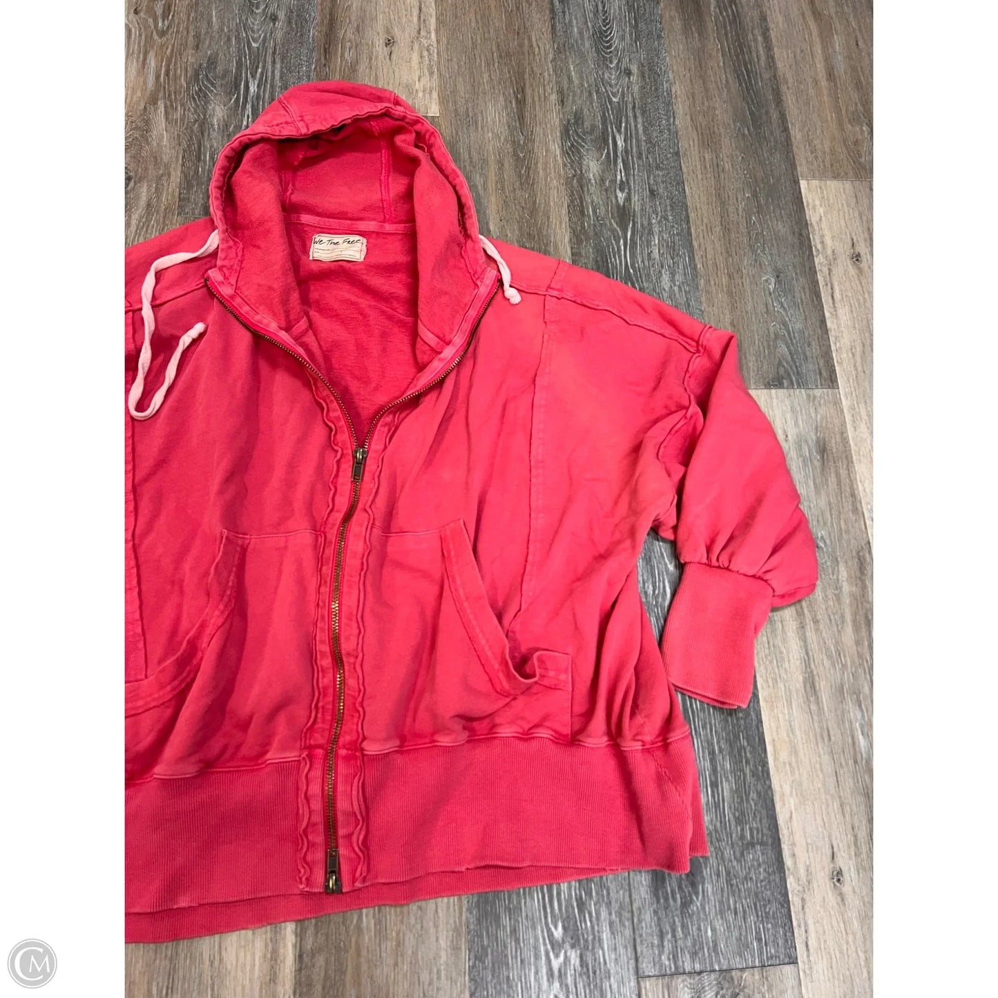 Athletic Sweatshirt Hoodie By We The Free In Red, Size: L