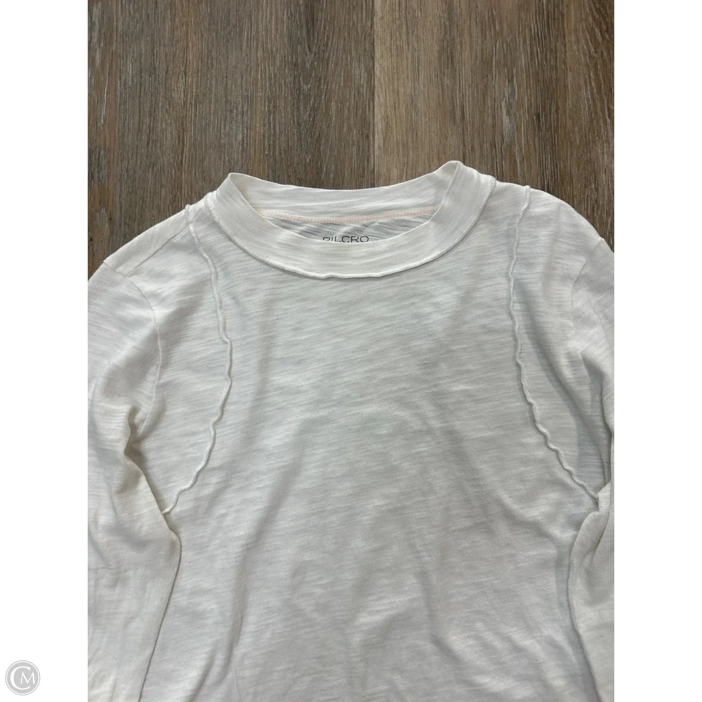 Top Long Sleeve By Pilcro In Cream, Size: M