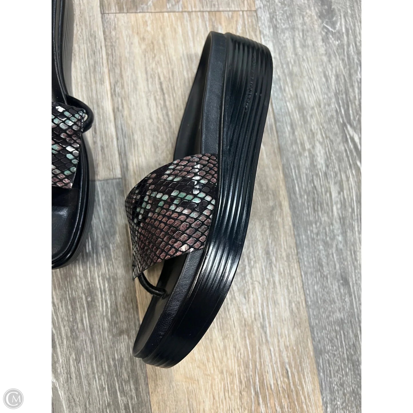 Sandals Flats By Donald Pliner In Animal Print, Size: 9