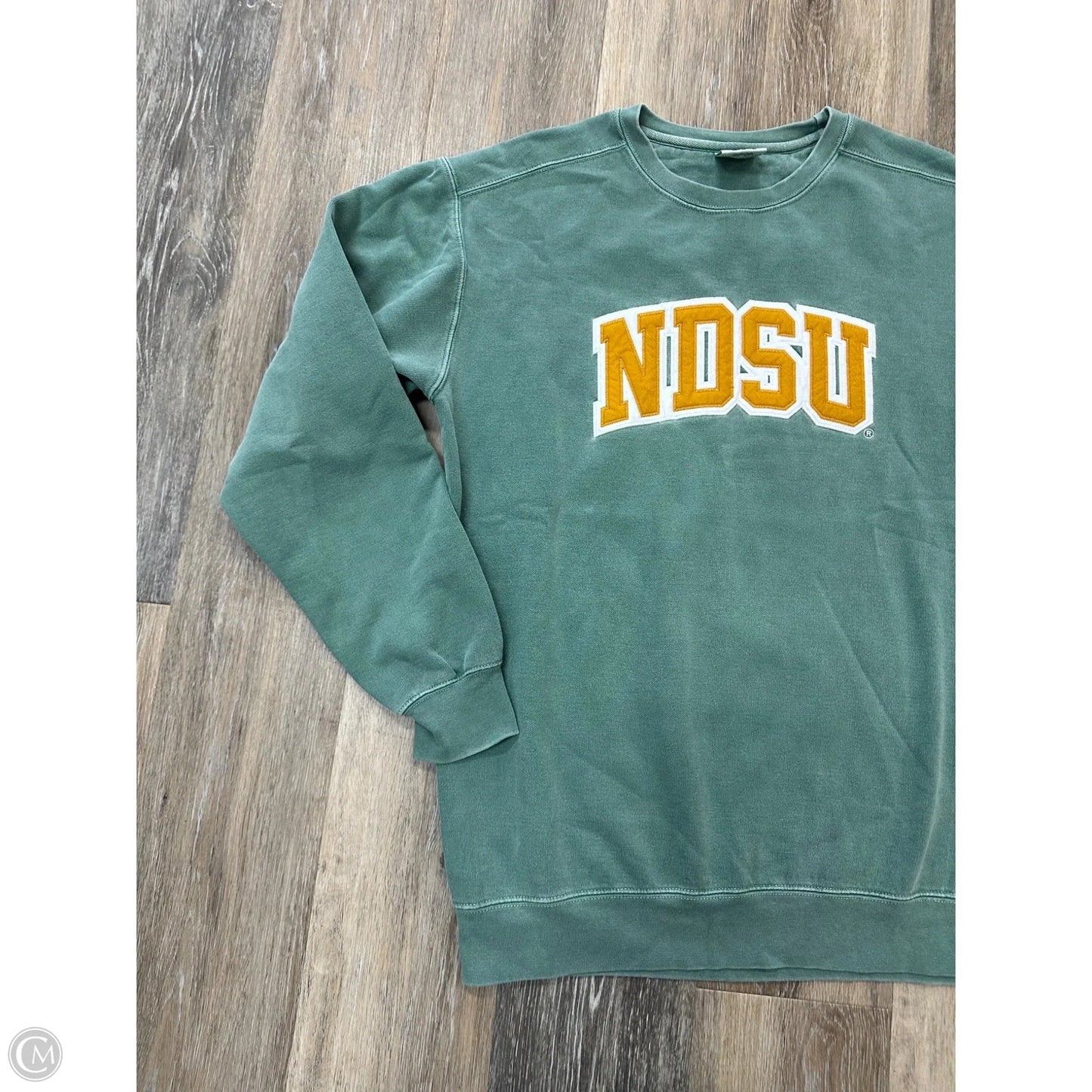 Athletic Sweatshirt Collar By Comfort Colors In Green, Size: M