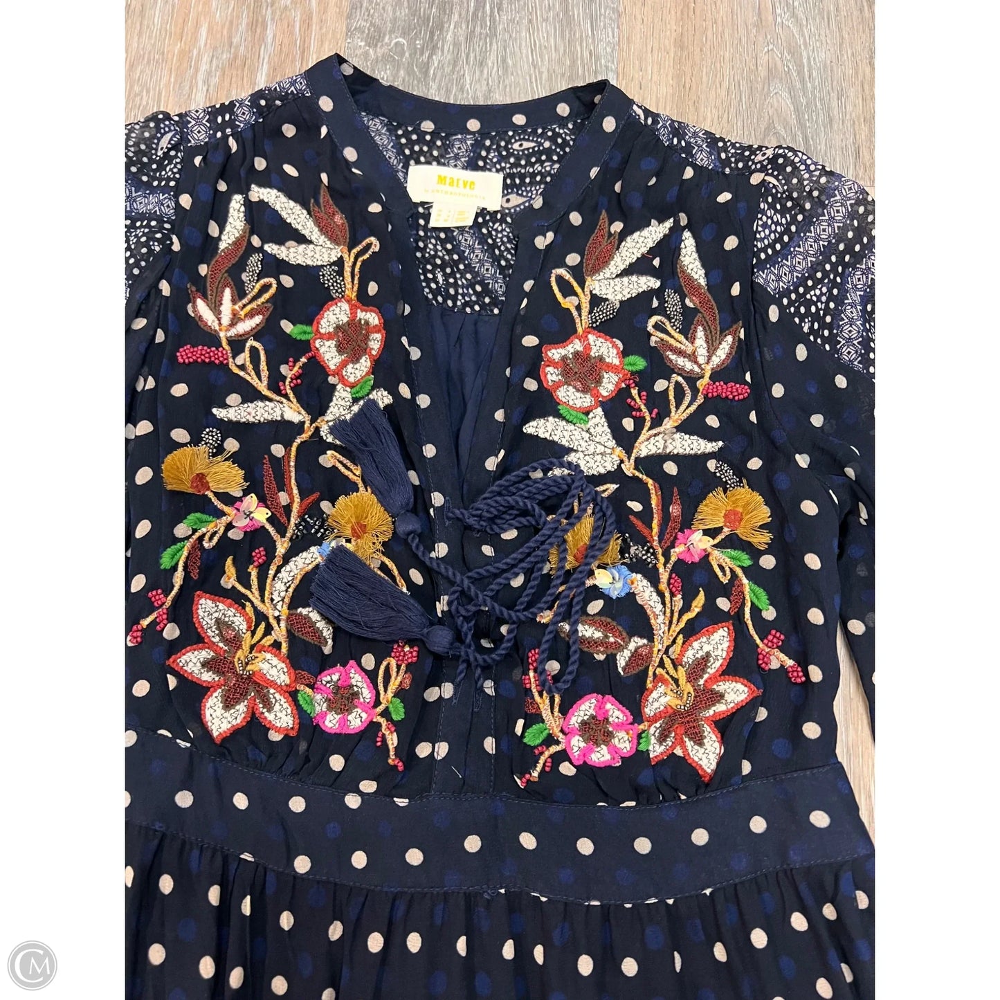 Dress Casual Maxi By Maeve In Blue, Size: 0