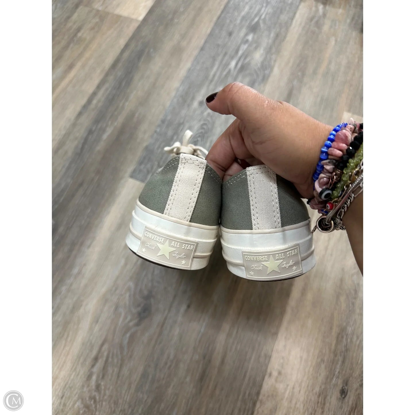 Shoes Sneakers By Converse In Green, Size: 9