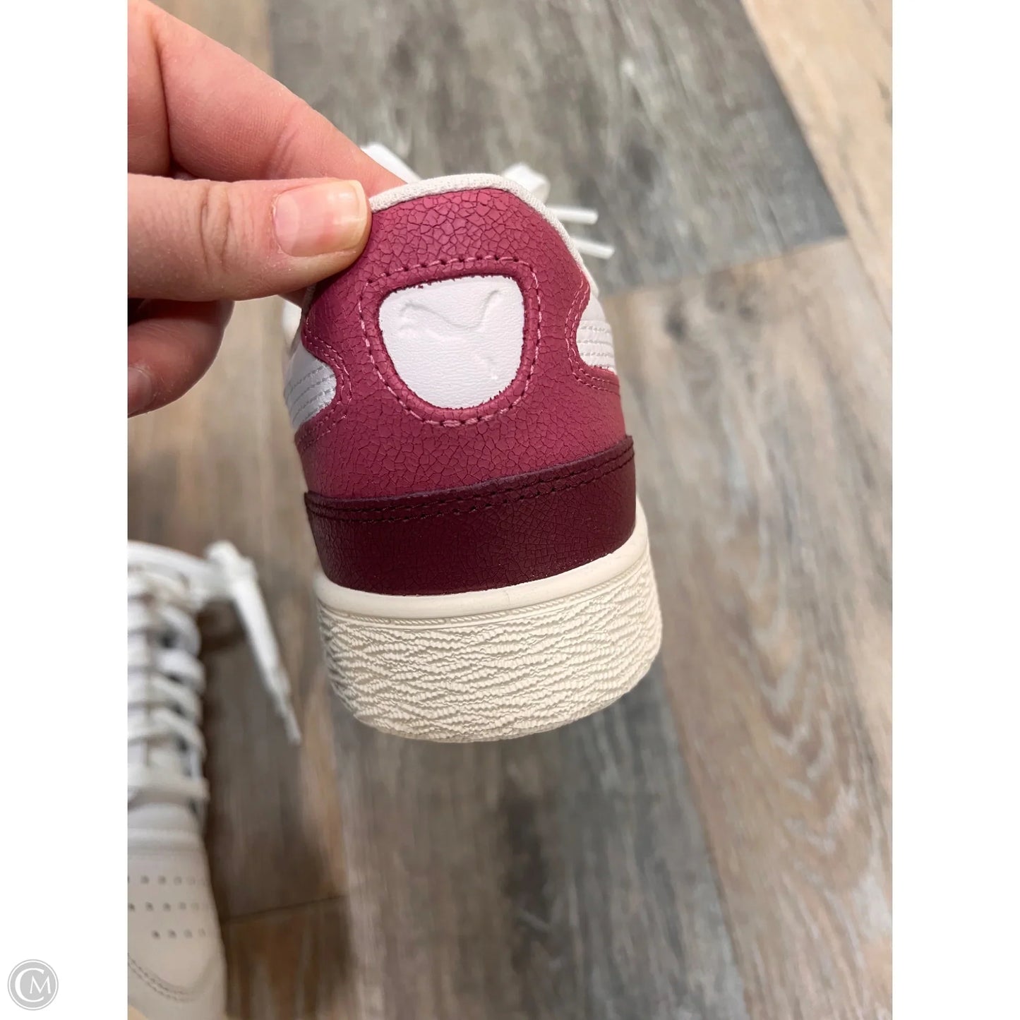 Shoes Sneakers By Puma In Pink & White, Size: 9