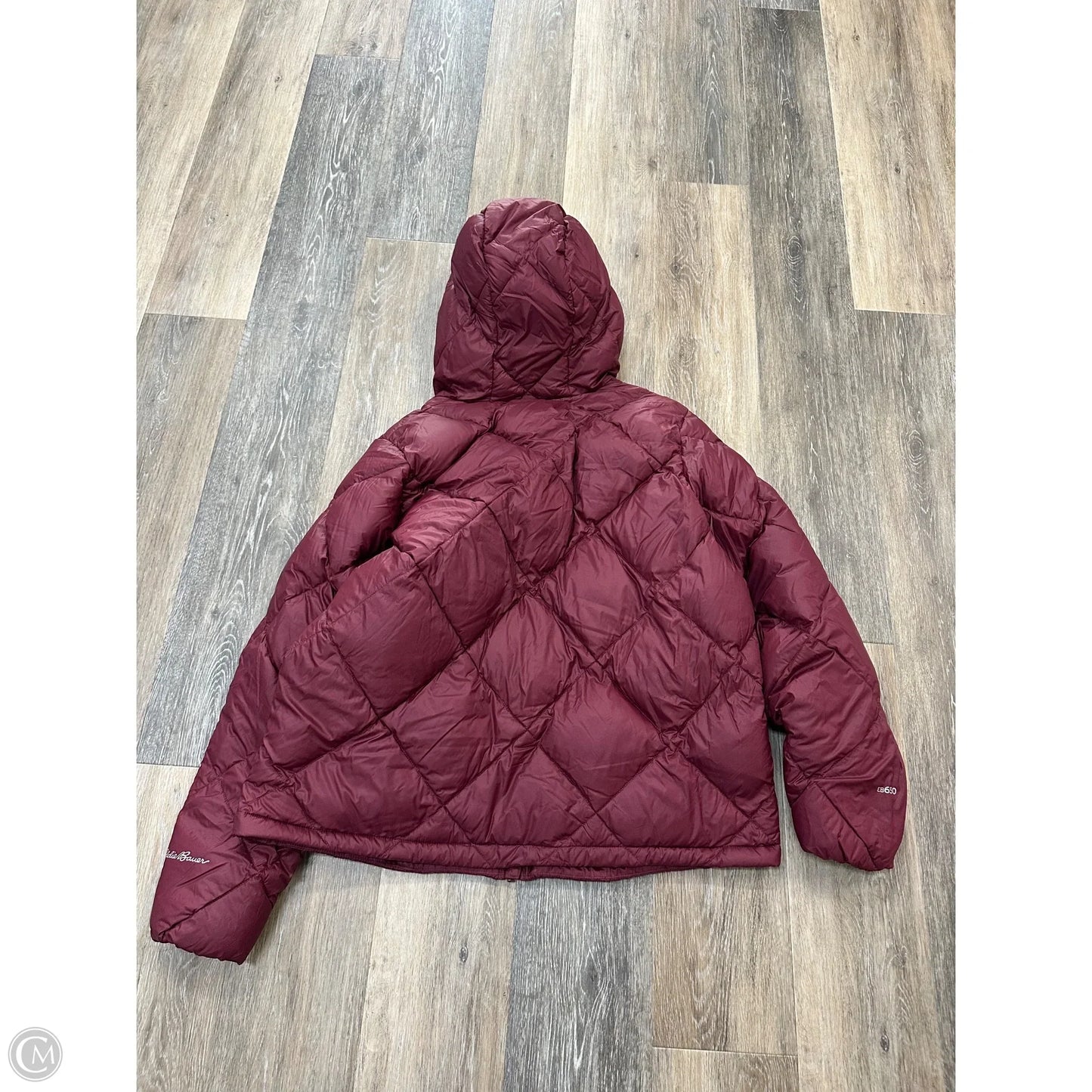 Jacket Puffer & Quilted By Eddie Bauer In Red, Size: L