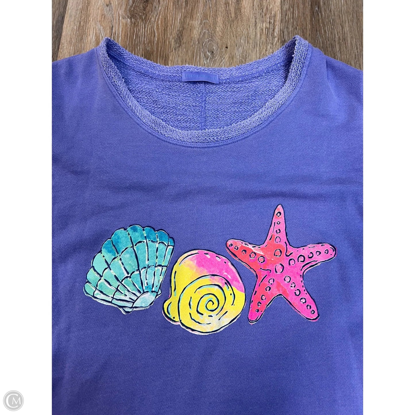 Sweatshirt Crewneck By Fresh Produce In Blue, Size: L