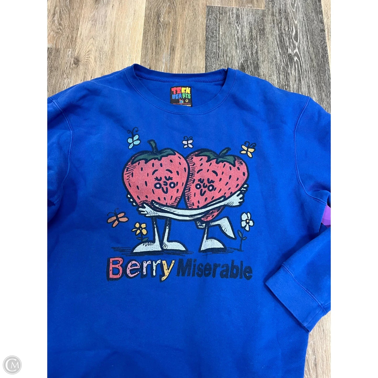 Sweatshirt Crewneck By Teen Hearts In Blue, Size: Xl