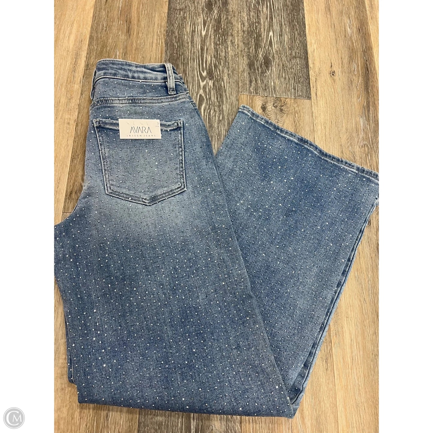 Jeans Wide Leg By Risen x AVARA In Blue Denim, Size: 2/26