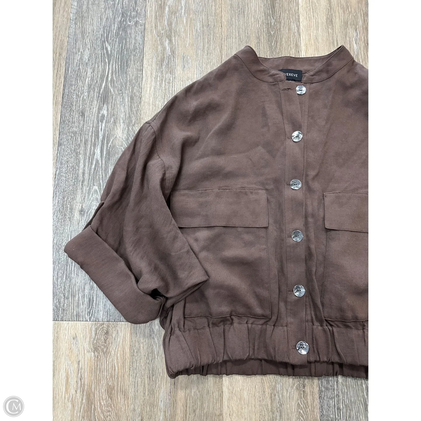 Jacket Utility By Evereve In Brown, Size: S