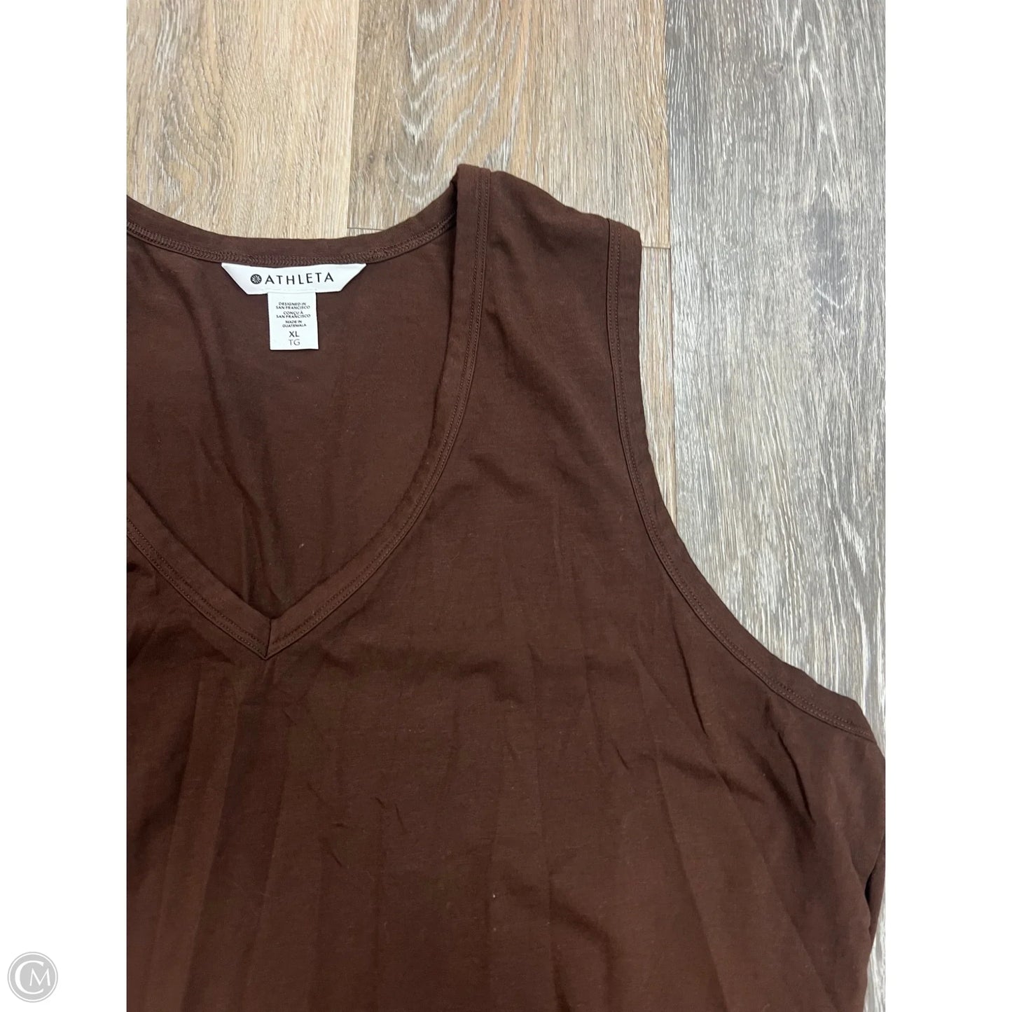 Athletic Tank Top By Athleta In Brown, Size: Xl