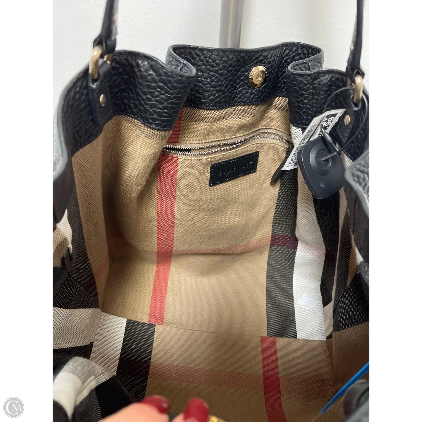 Accessory Luxury Designer Label By Burberry, Size: Large