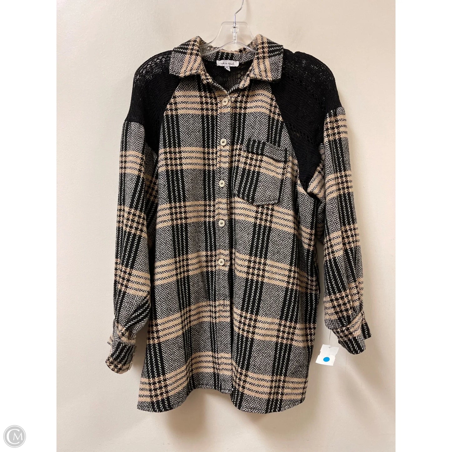 Jacket Shirt By White Birch In Plaid Pattern, Size: Xl