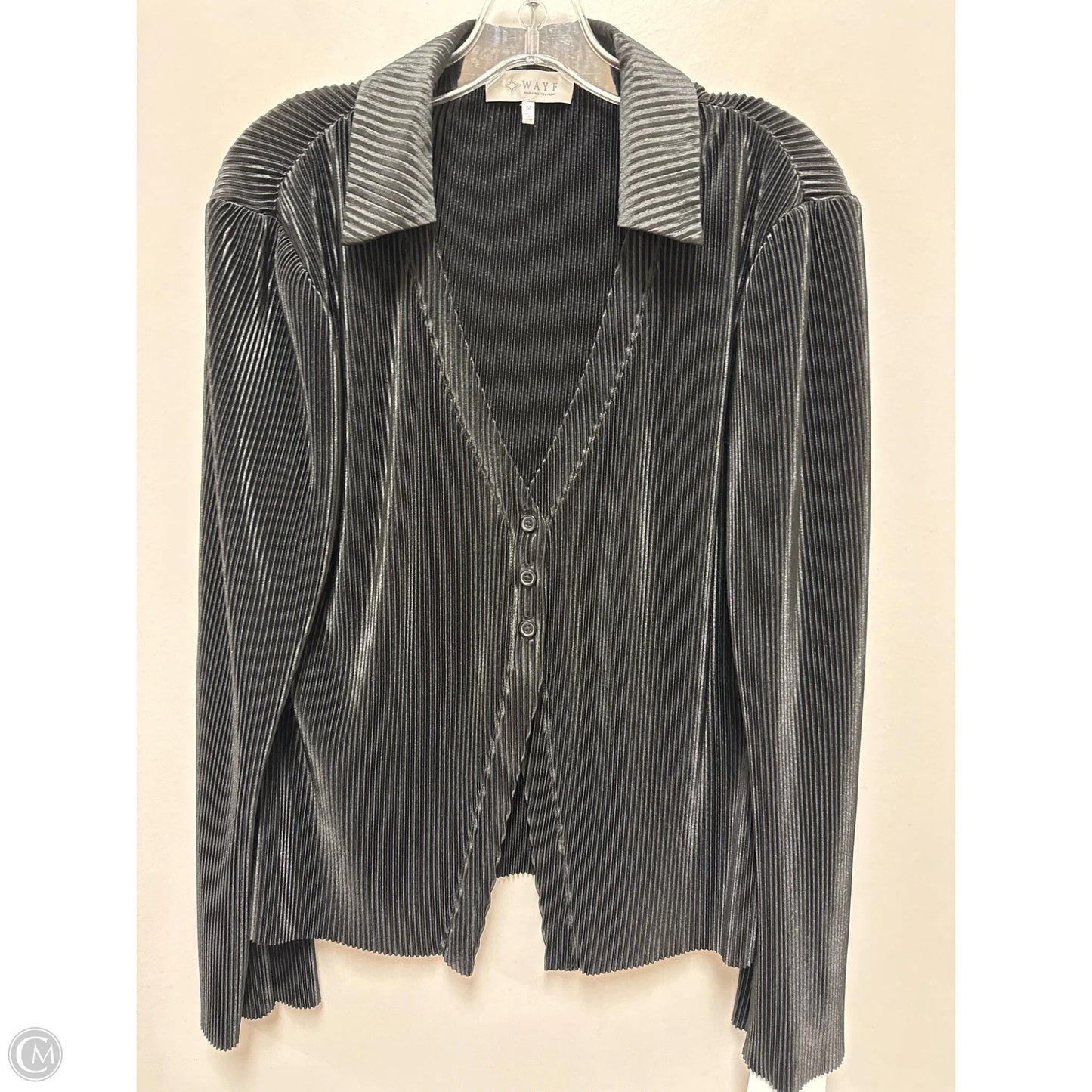 Blouse Long Sleeve By Wayf In Black, Size: M