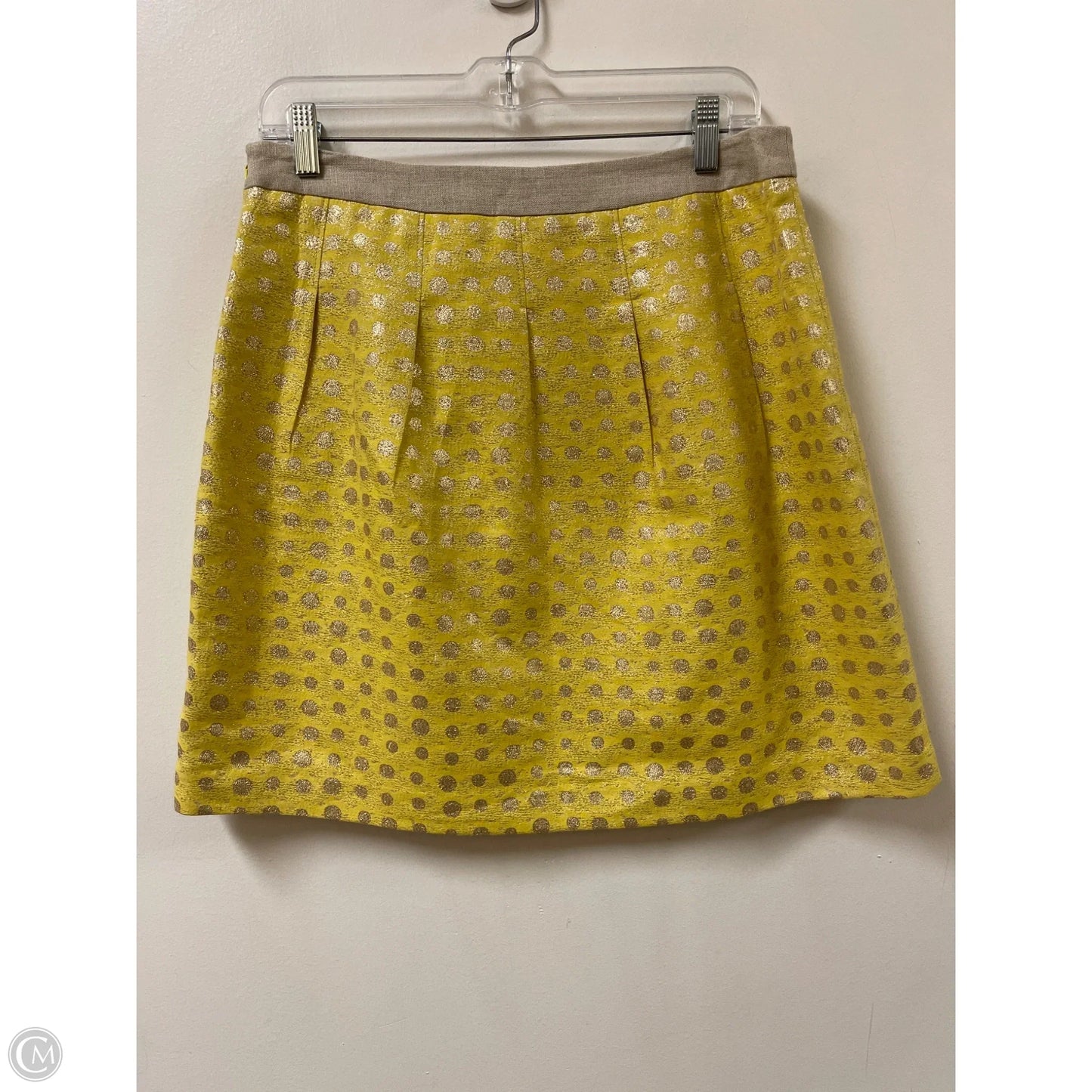 Skirt Mini & Short By Loft In Yellow, Size: 6