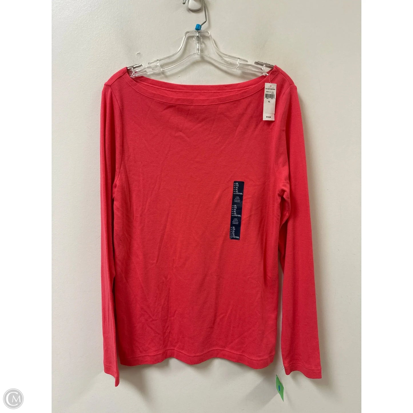 Top Long Sleeve Basic By Gap In Plaid Pattern, Size: Xl