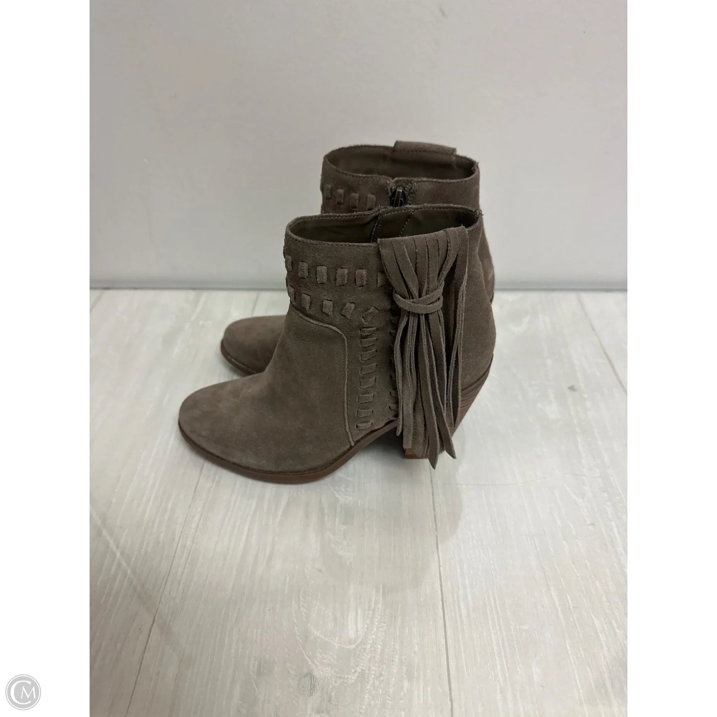 Boots Ankle Heels By Jessica Simpson In Tan, Size: 7