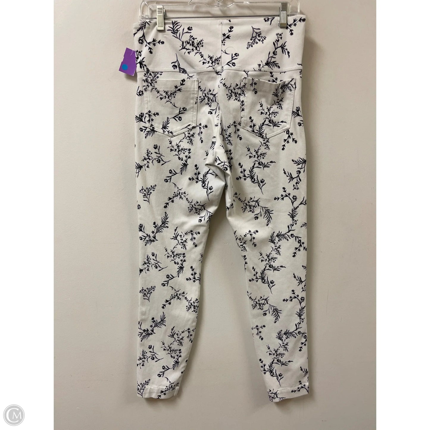 Pants Leggings By Lysse In Black & White, Size: 8