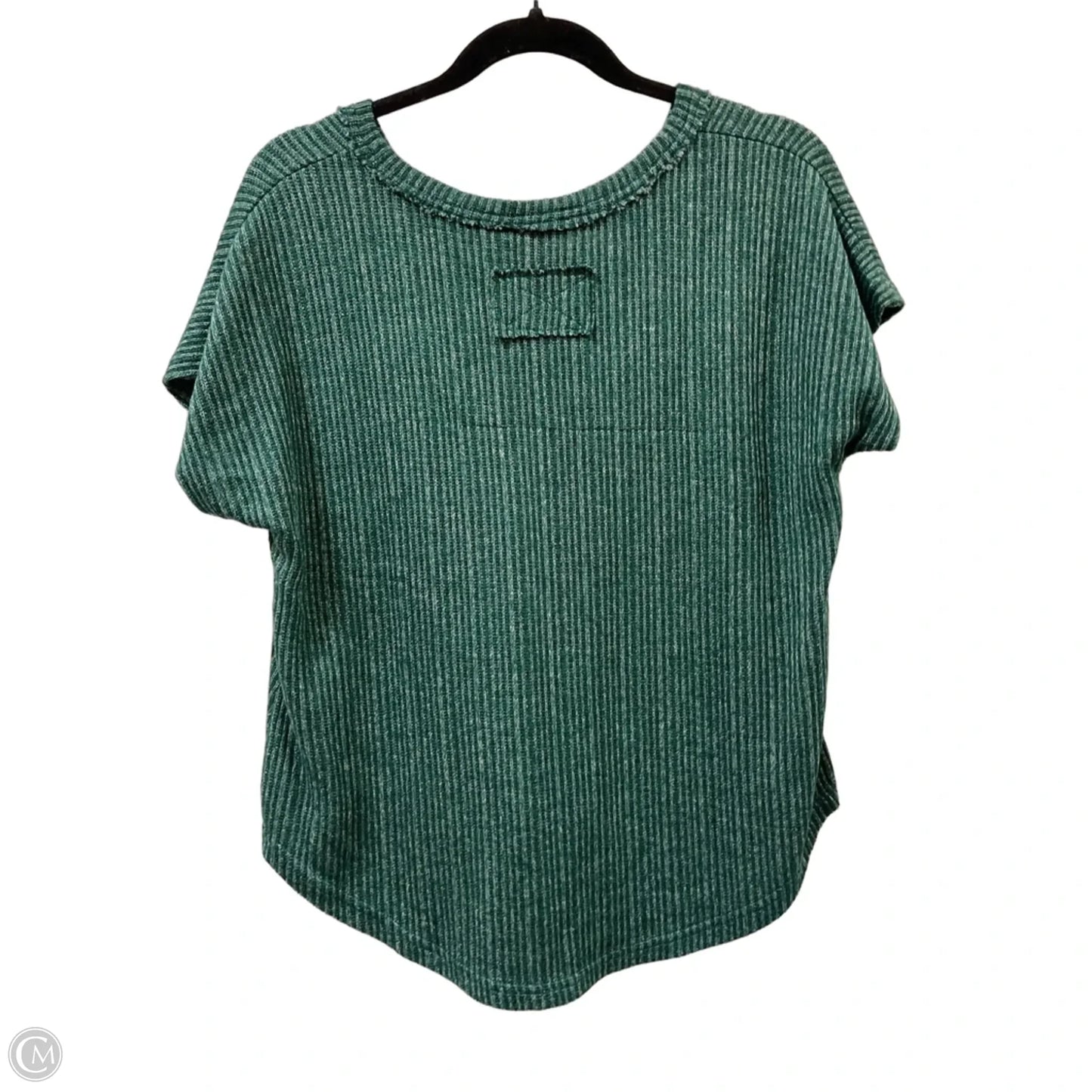 Top Short Sleeve By Blu Pepper In Green, Size: M
