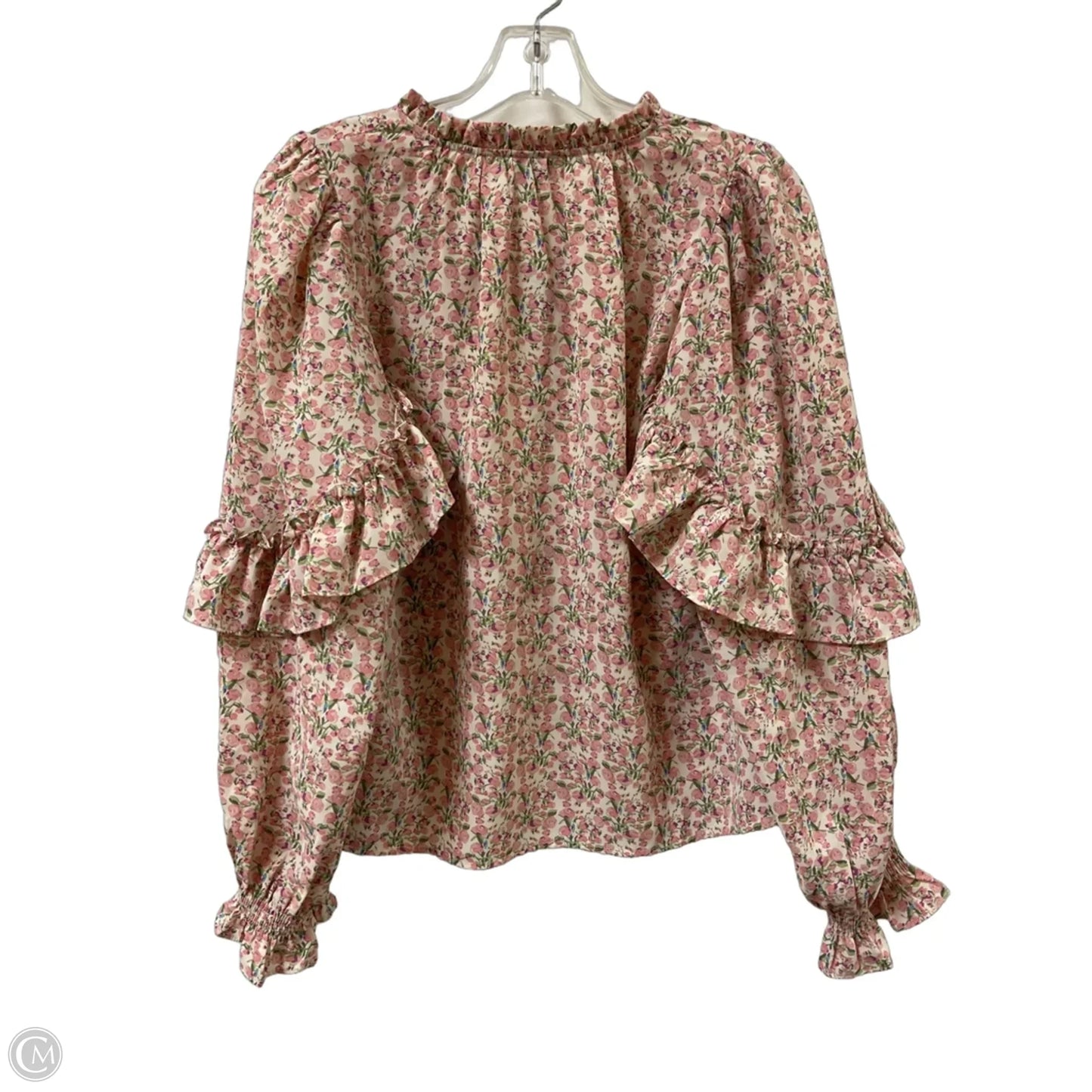 Top Long Sleeve By Clothes Mentor In Floral Print, Size: S
