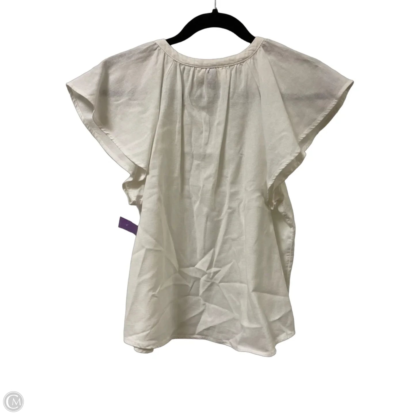 Top Short Sleeve By Universal Thread In White, Size: S