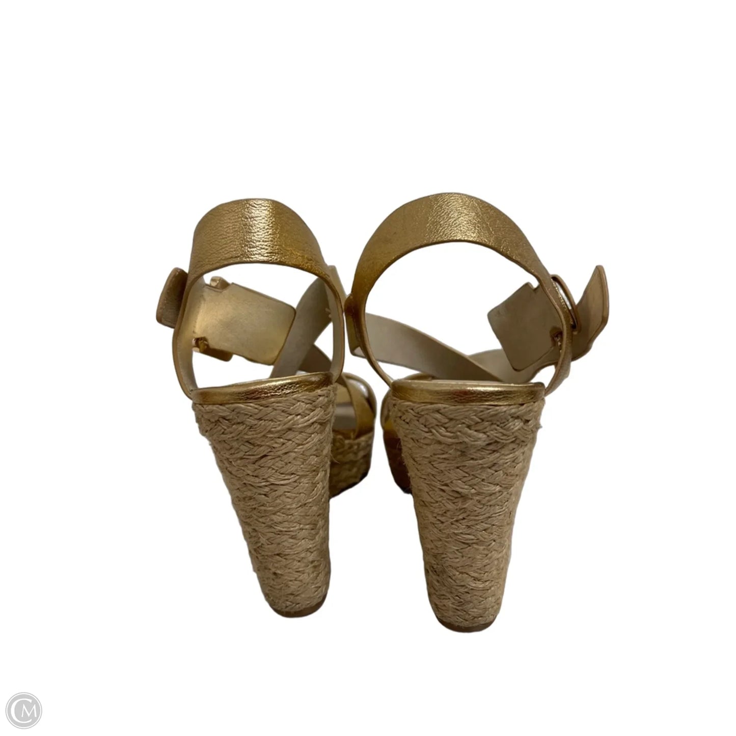 Sandals Heels Wedge By Michael By Michael Kors In Gold, Size: 7.5