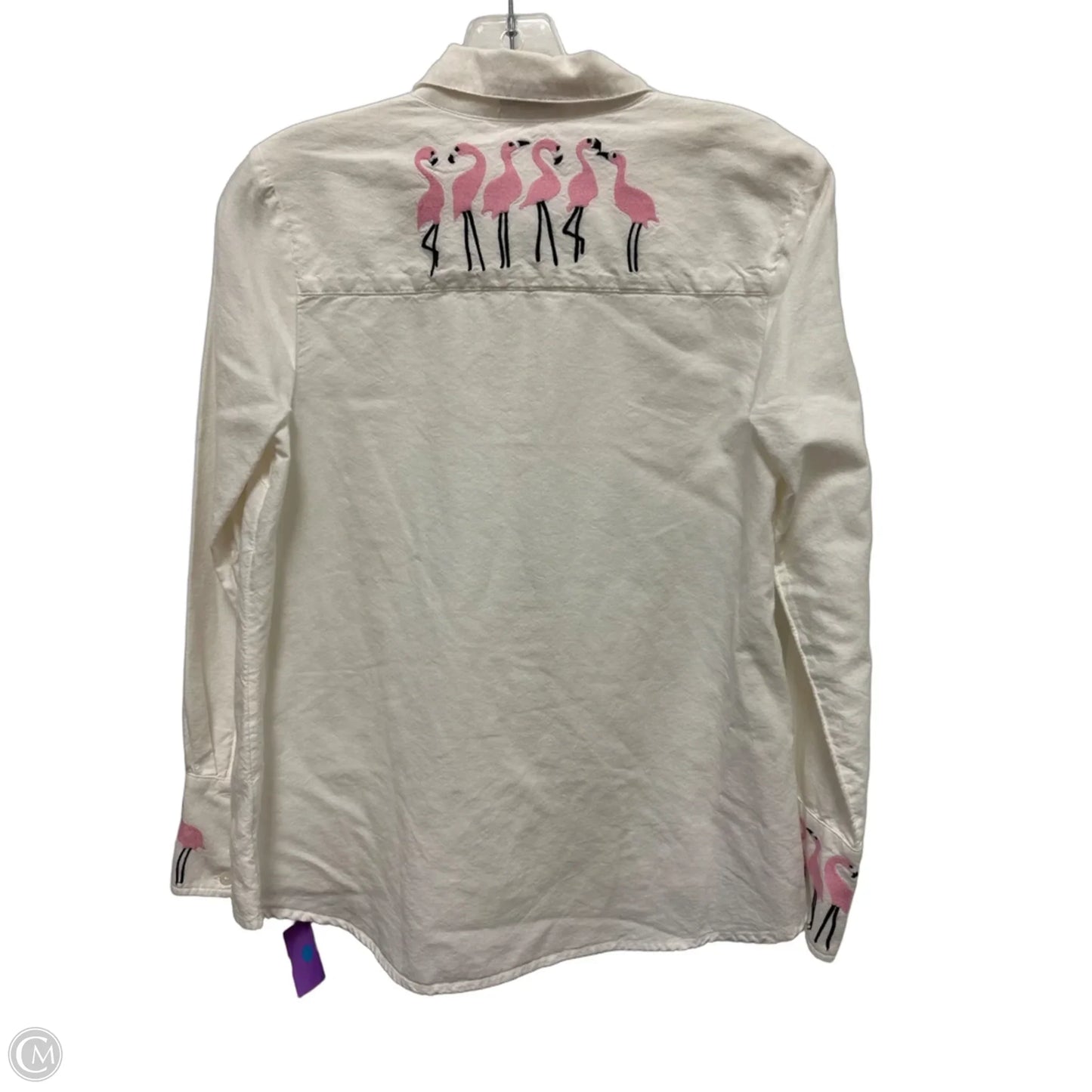 Blouse Long Sleeve By Crown And Ivy In White, Size: Xs