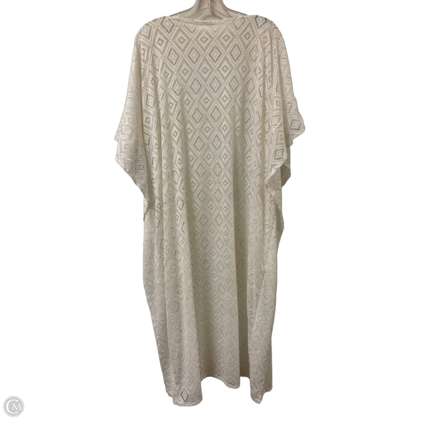 Kimono By Clothes Mentor In White, Size: Osfm