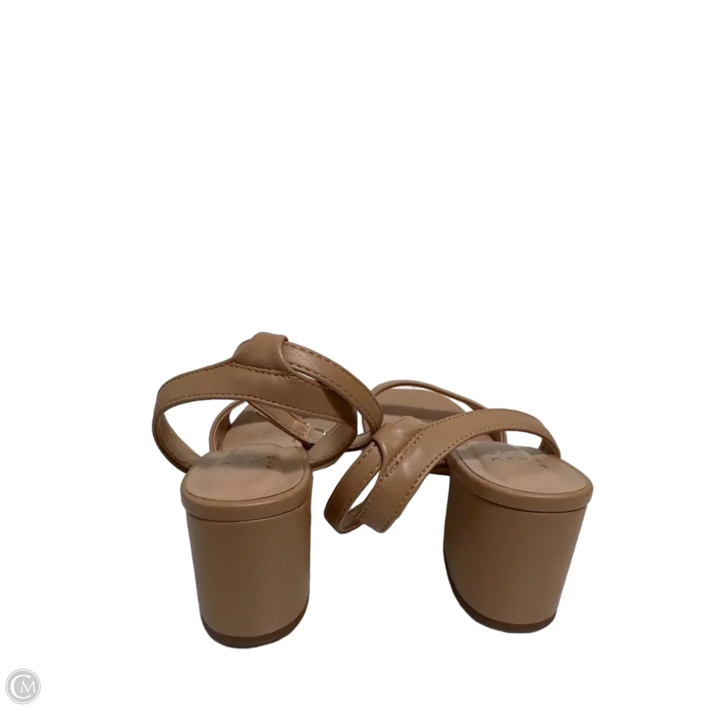 Sandals Heels Block By A New Day In Tan, Size: 6.5