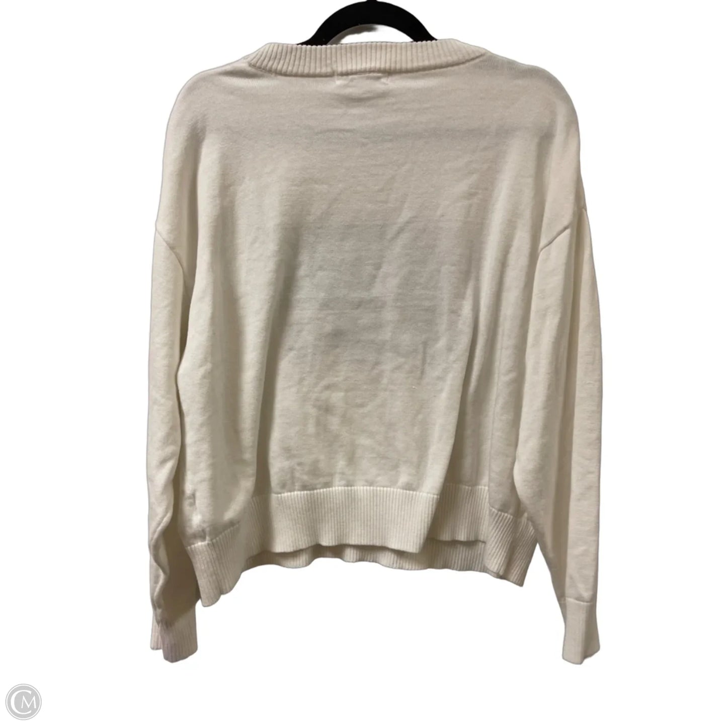 Sweater By Vigoss In White, Size: M