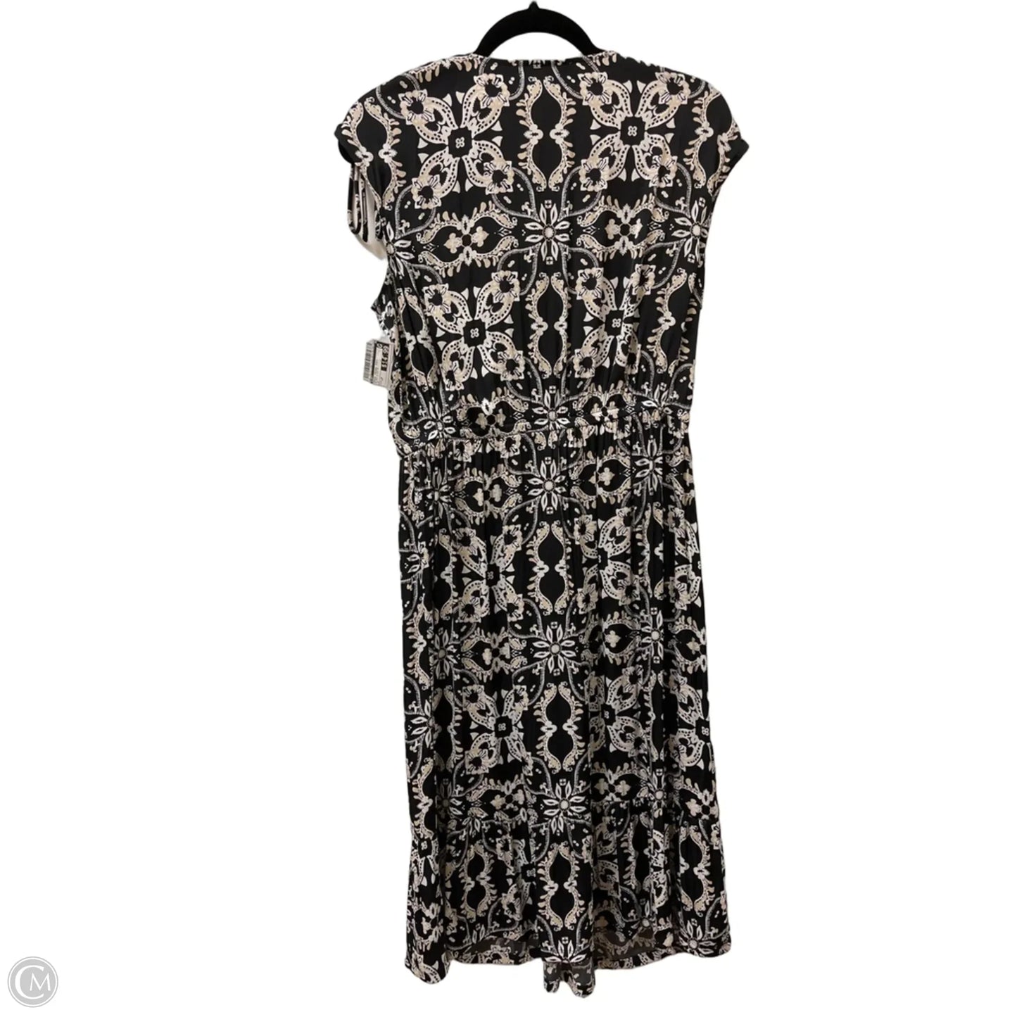 Dress Casual Midi By Loft In Black & White, Size: Lp