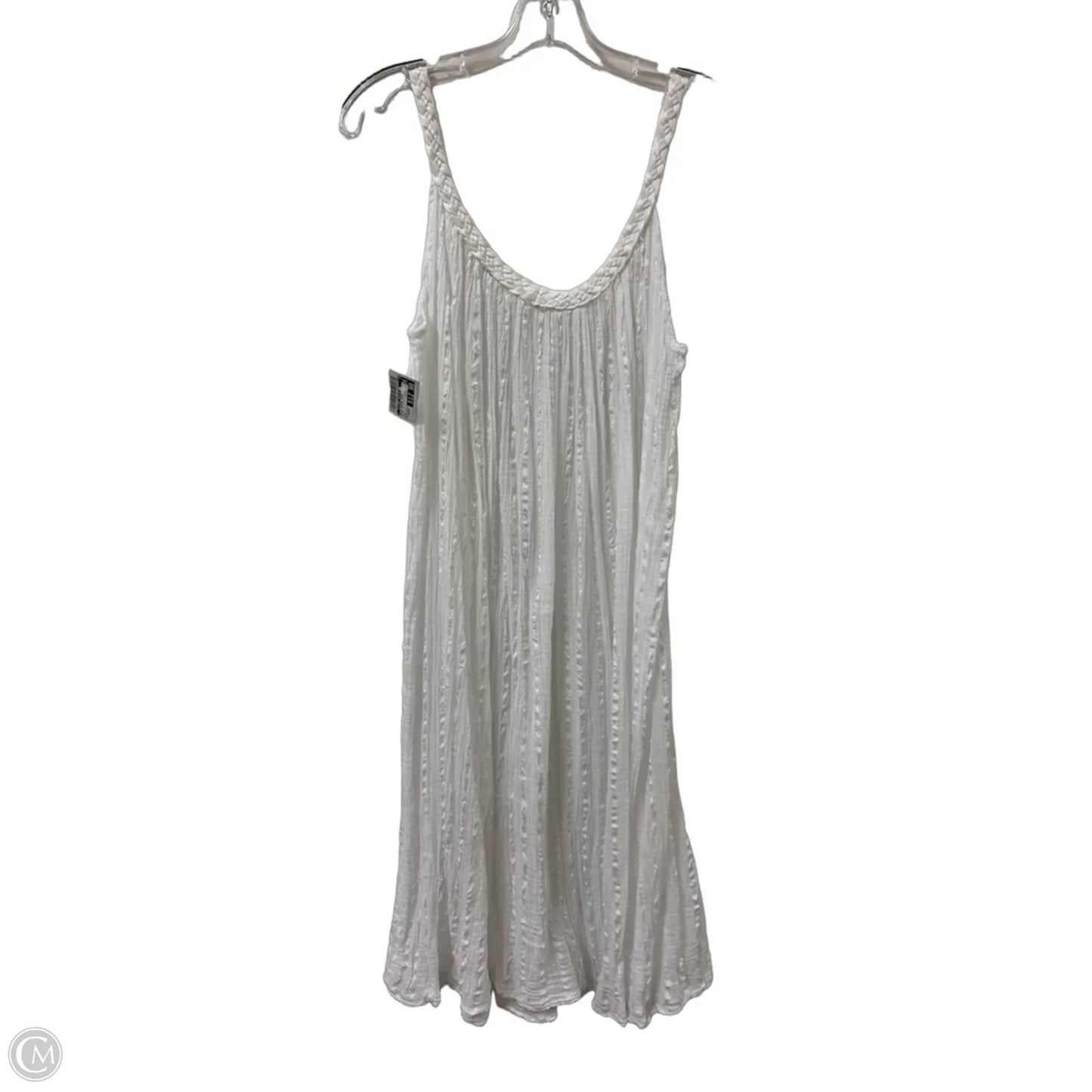 Dress Casual Midi By Clothes Mentor In White, Size: Osfm