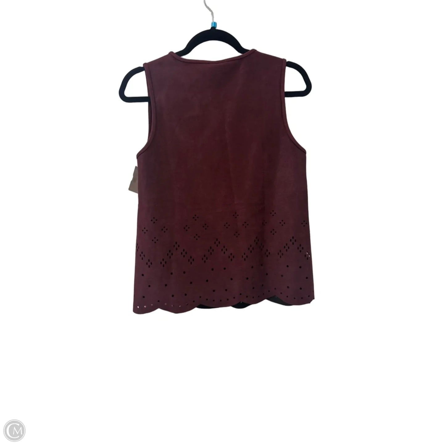 Top Sleeveless By Clothes Mentor In Maroon, Size: M