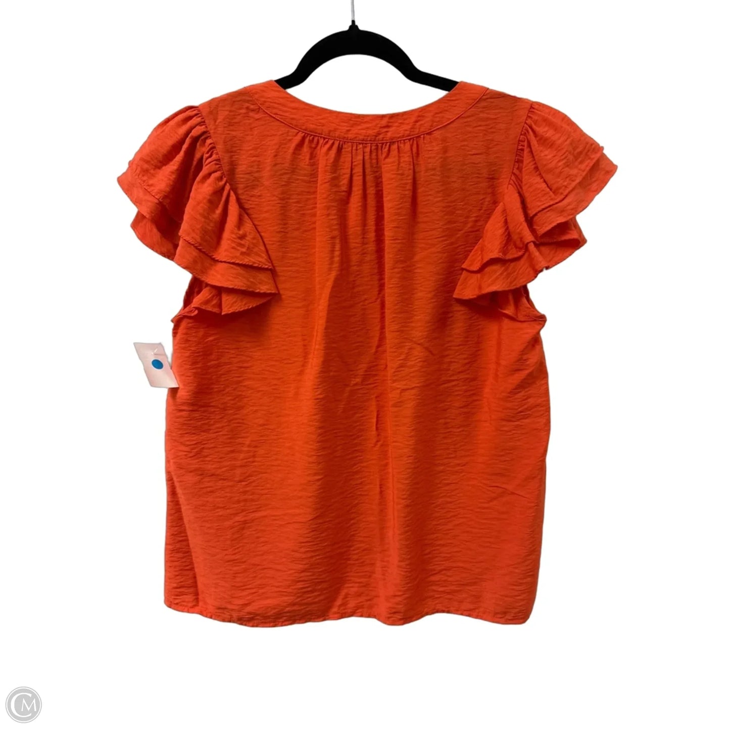 Top Short Sleeve By Marc New York In Orange, Size: S