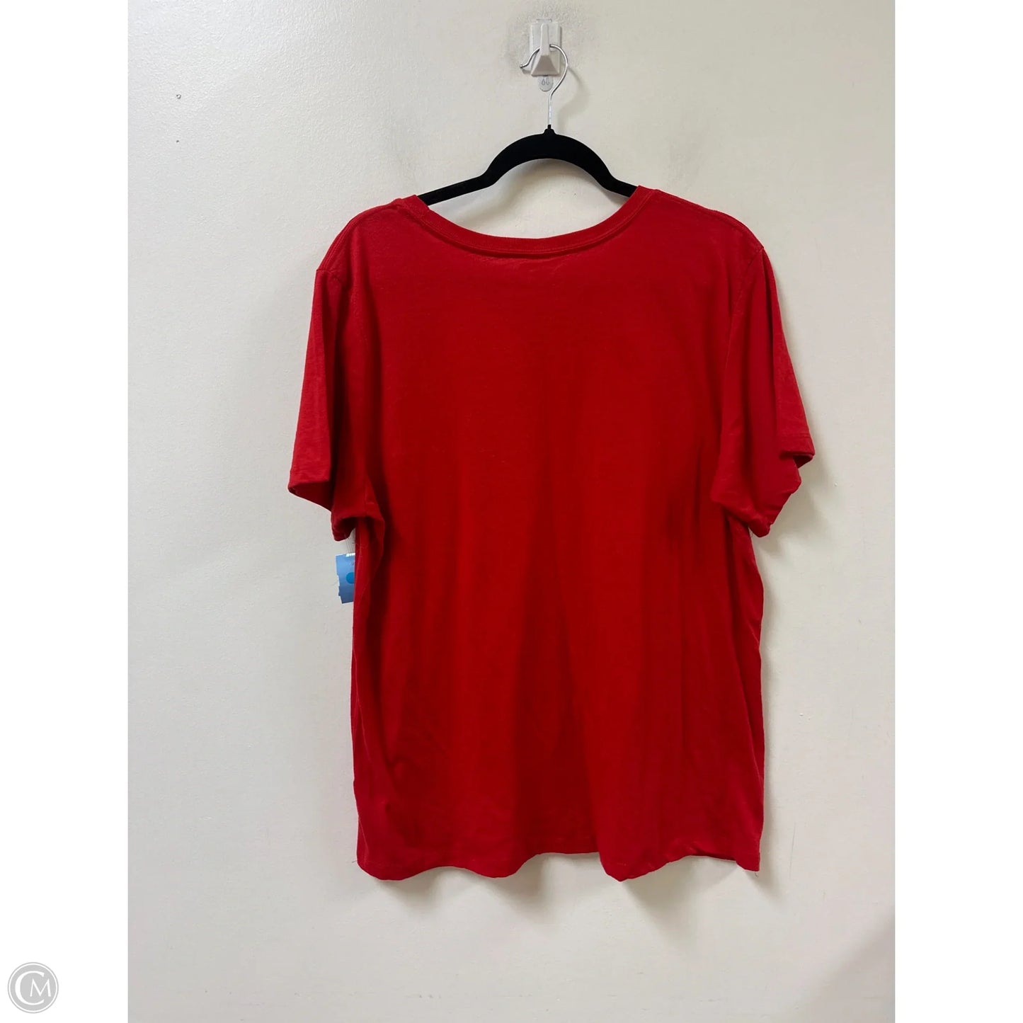 Top Short Sleeve By Clothes Mentor In Red, Size: 3x