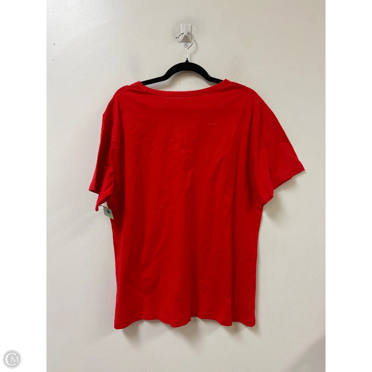 Top Short Sleeve By Clothes Mentor In Red, Size: 2x