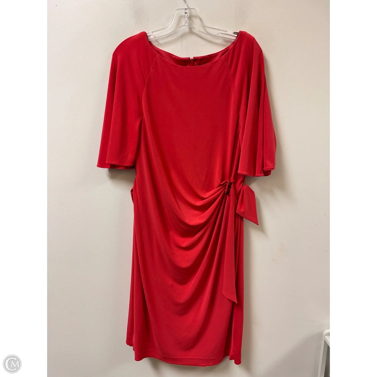 Dress Casual Midi By Tahari By Arthur Levine In Red, Size: Xl
