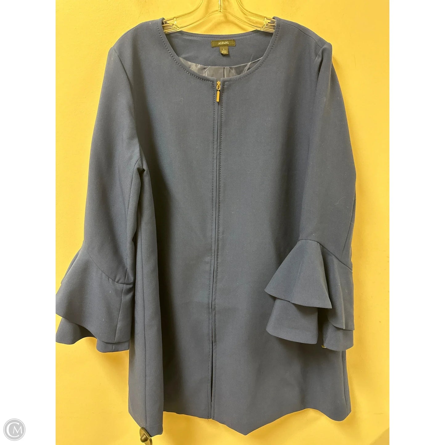 Coat Other By Alfani In Blue, Size: L